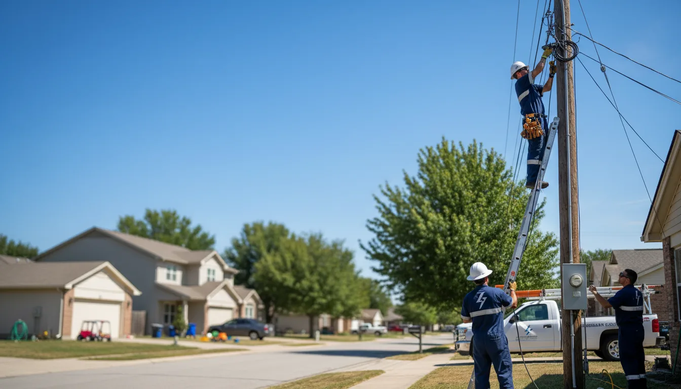 Residential electrician providing installation services in Leakey, TX
